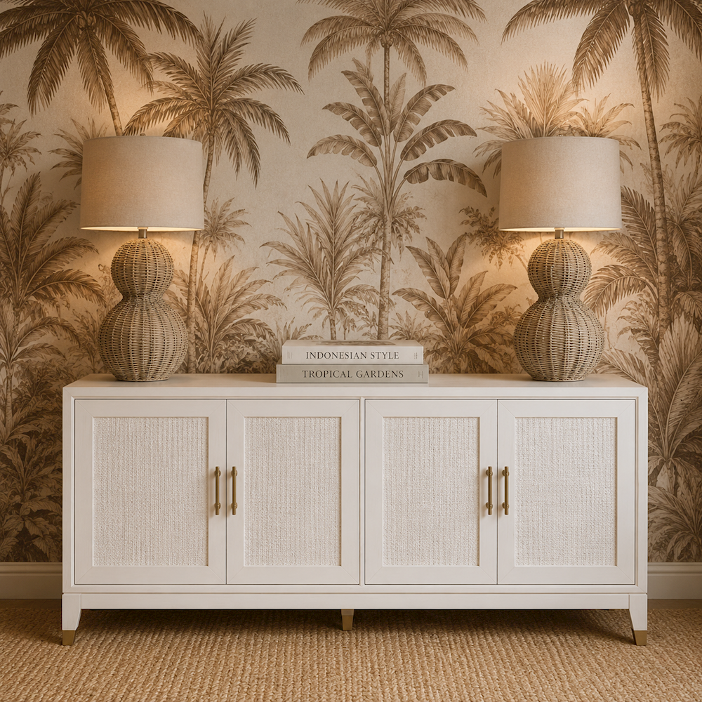 Lelia 4 Door Ivory Sideboard