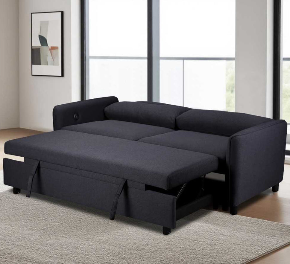 Shelac Dark Grey Sofabed (Eclipse)