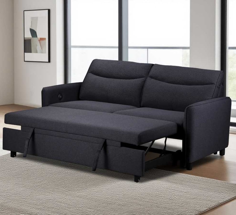 Sheila Dark Grey Sofabed (Eclipse)