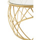 Ackley Gold Round Coffee Table
