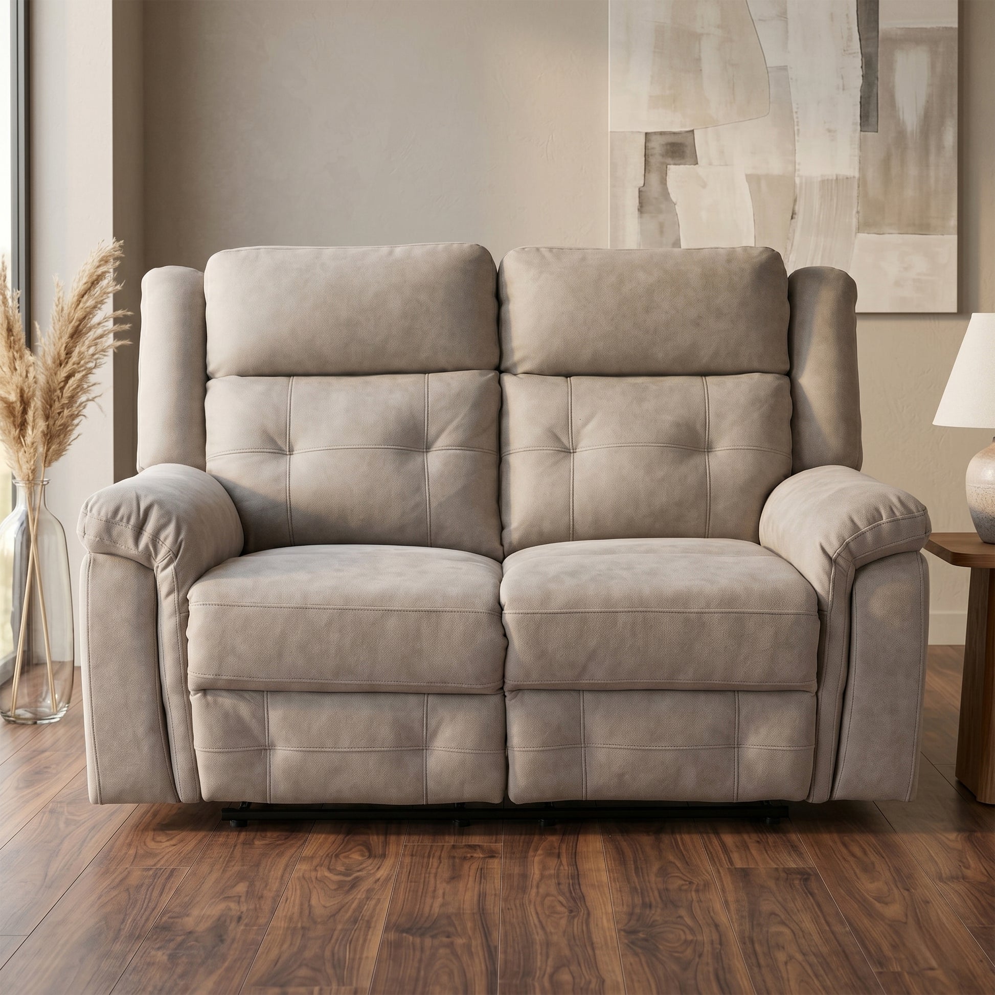 Barkeley 2 str Reclining Sofa - Taupe Grey