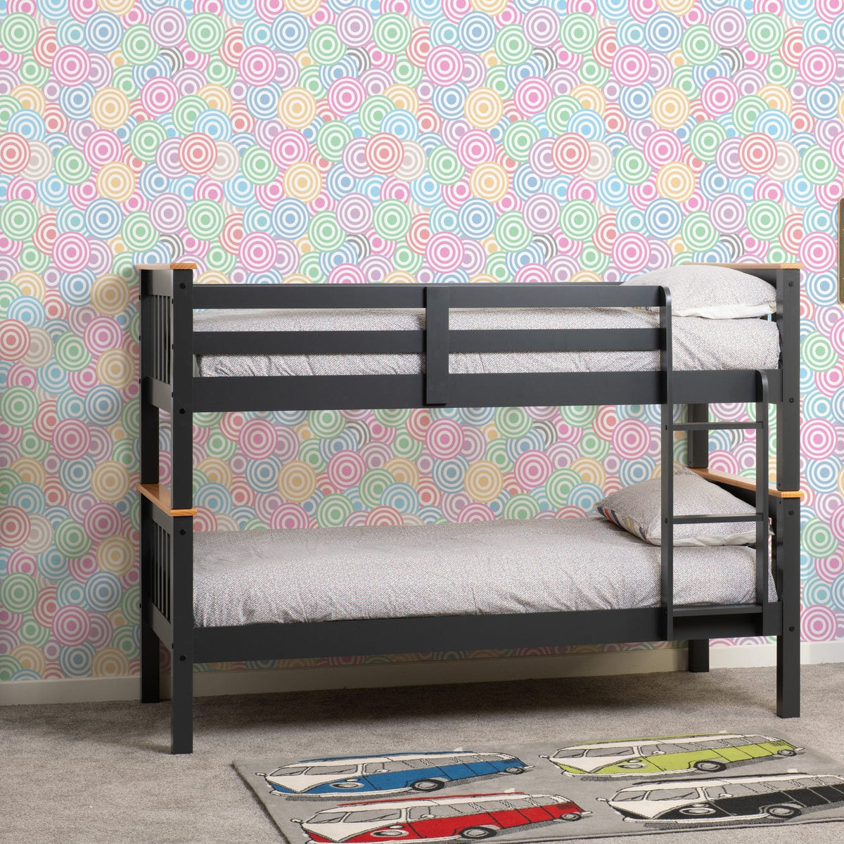 Natalia 3'0 Bunk Bed | Charcoal Grey or White