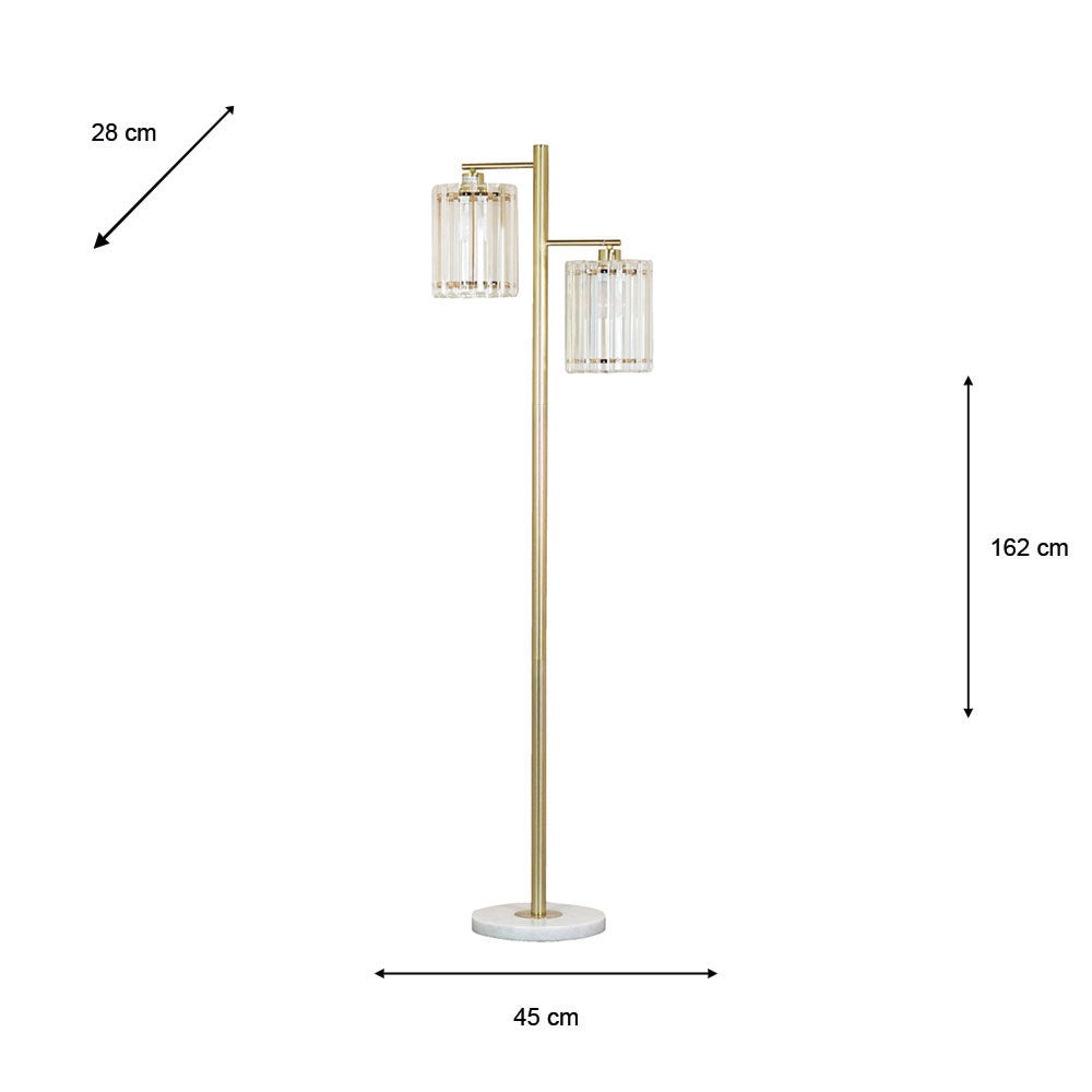 Caly Crystal Standard Lamp