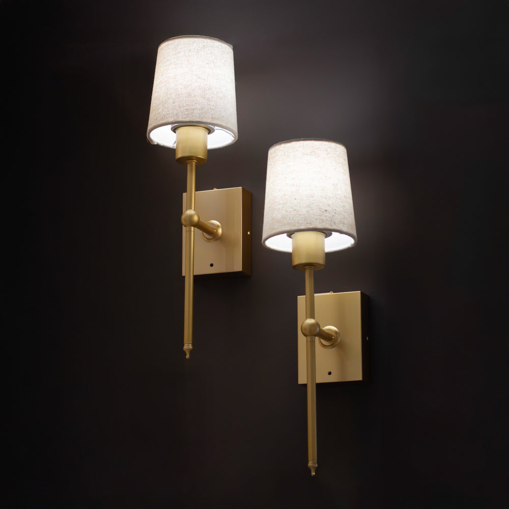 Set of 2 USB Rechargeable Wall Lights