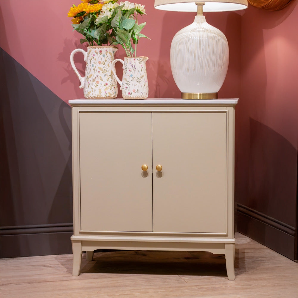 Roe 2 door sideboard with Marble top