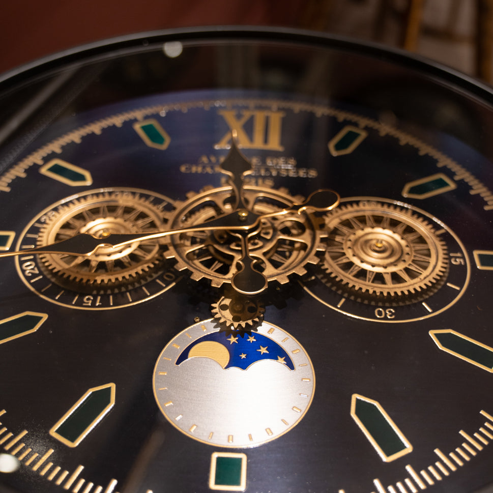 Old Town Gears Clock Side Table