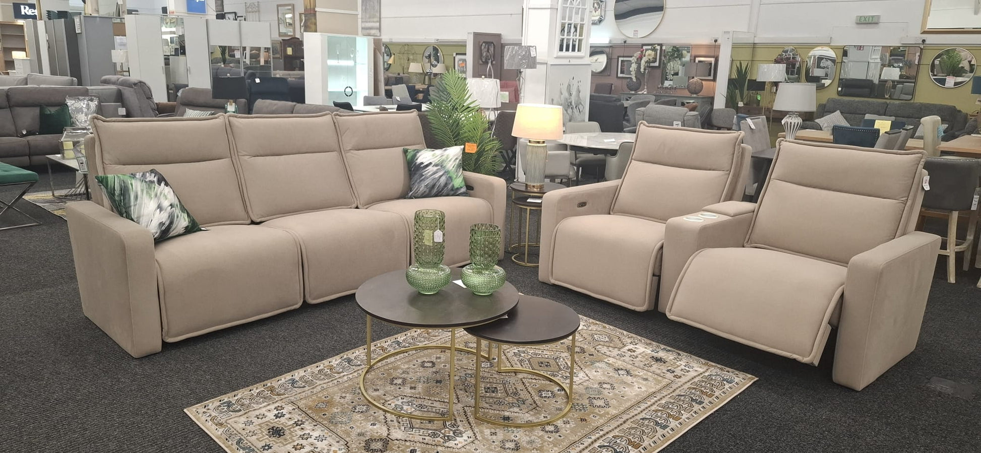 Serena 2 seater Sofa with centre console