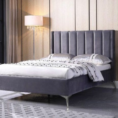 Clara Velvet Bedstead | Small Double & King