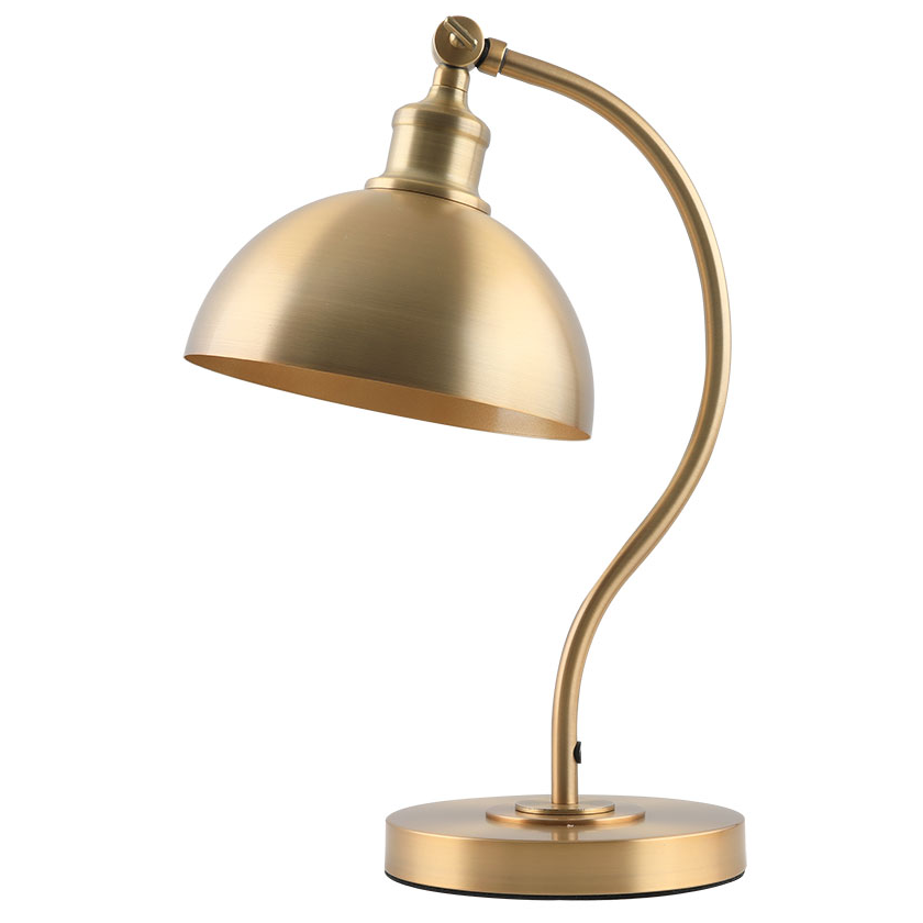 Swan Table Lamp – Brushed Brass