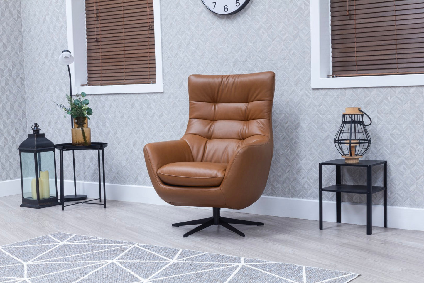 Orbit Swivel Chair - Leather
