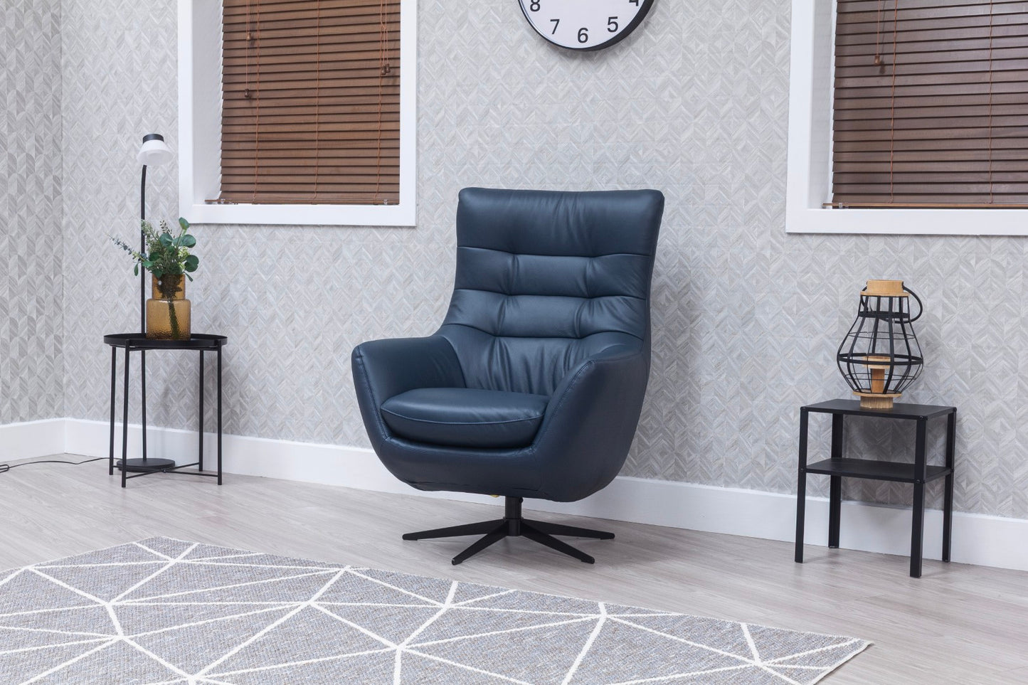 Orbit Swivel Chair - Leather