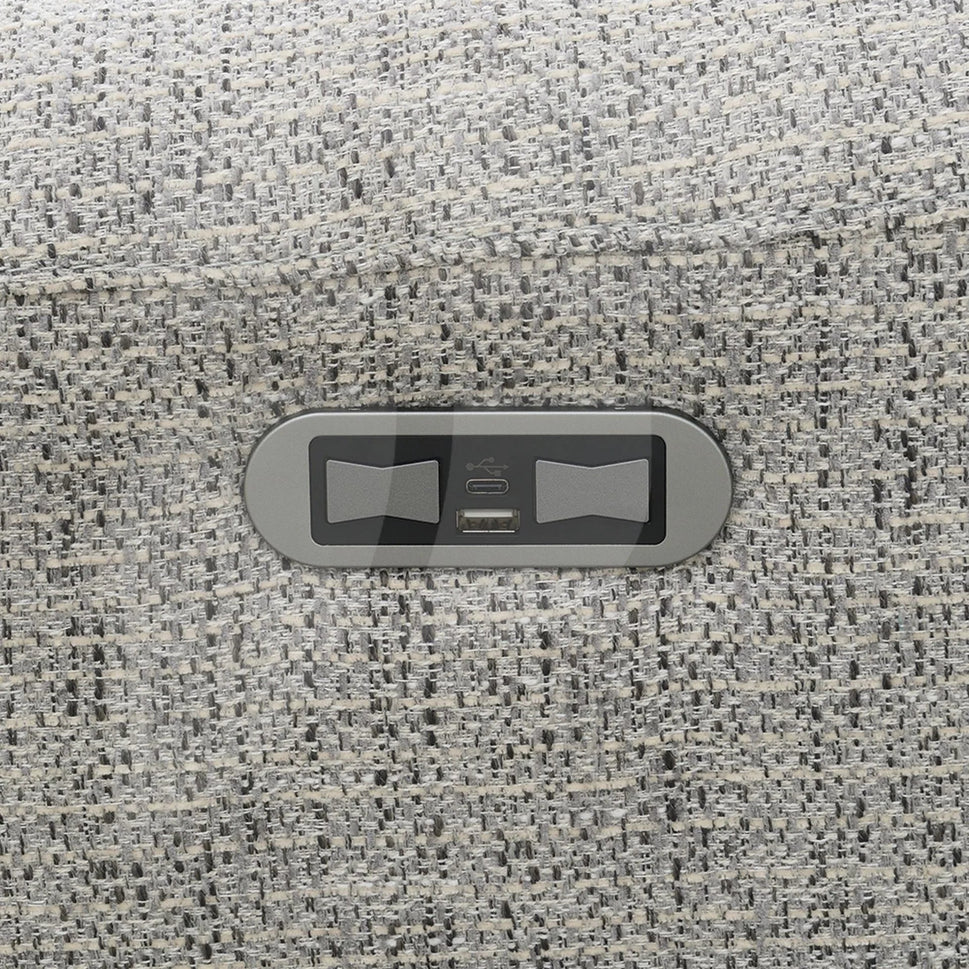 Harry Swivel Electric Recliner – Light Grey