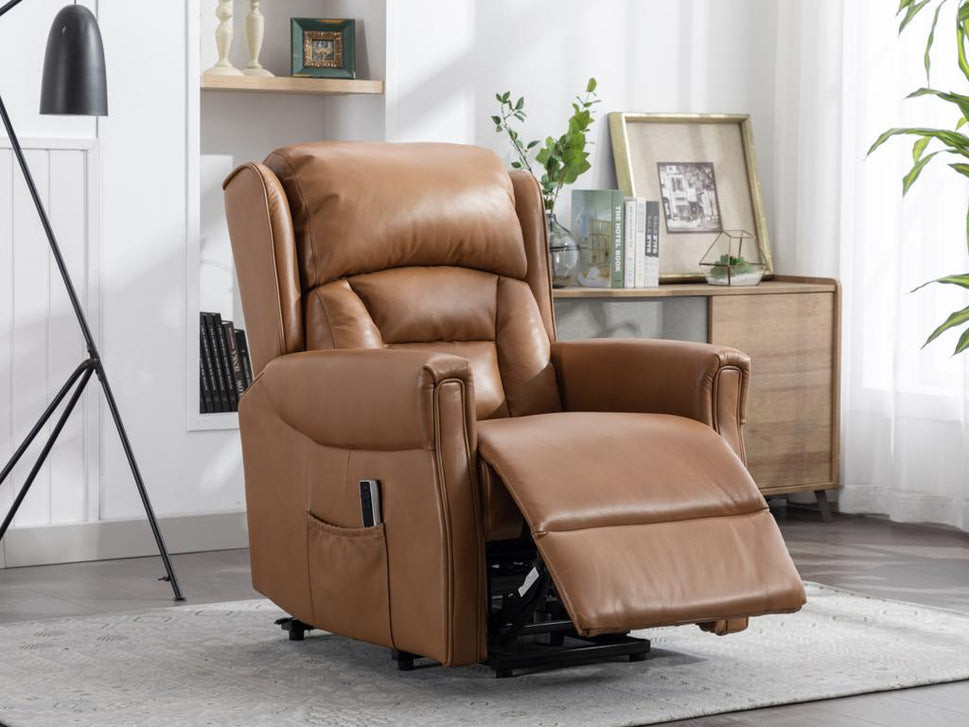 Sandringham Leather Tilt & Lift Chair - Full Leather