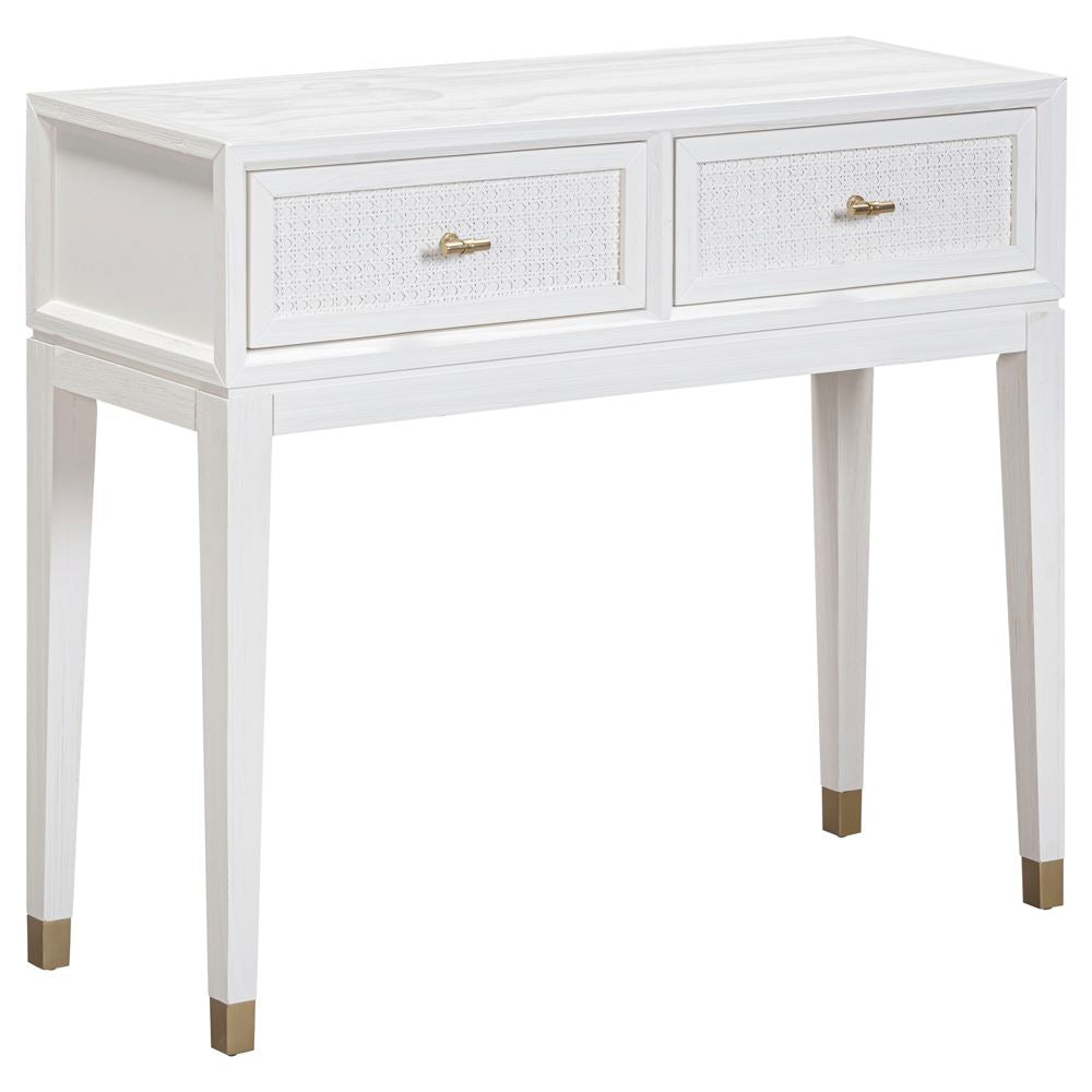 Lelia 2 Drawer Ivory Console Table