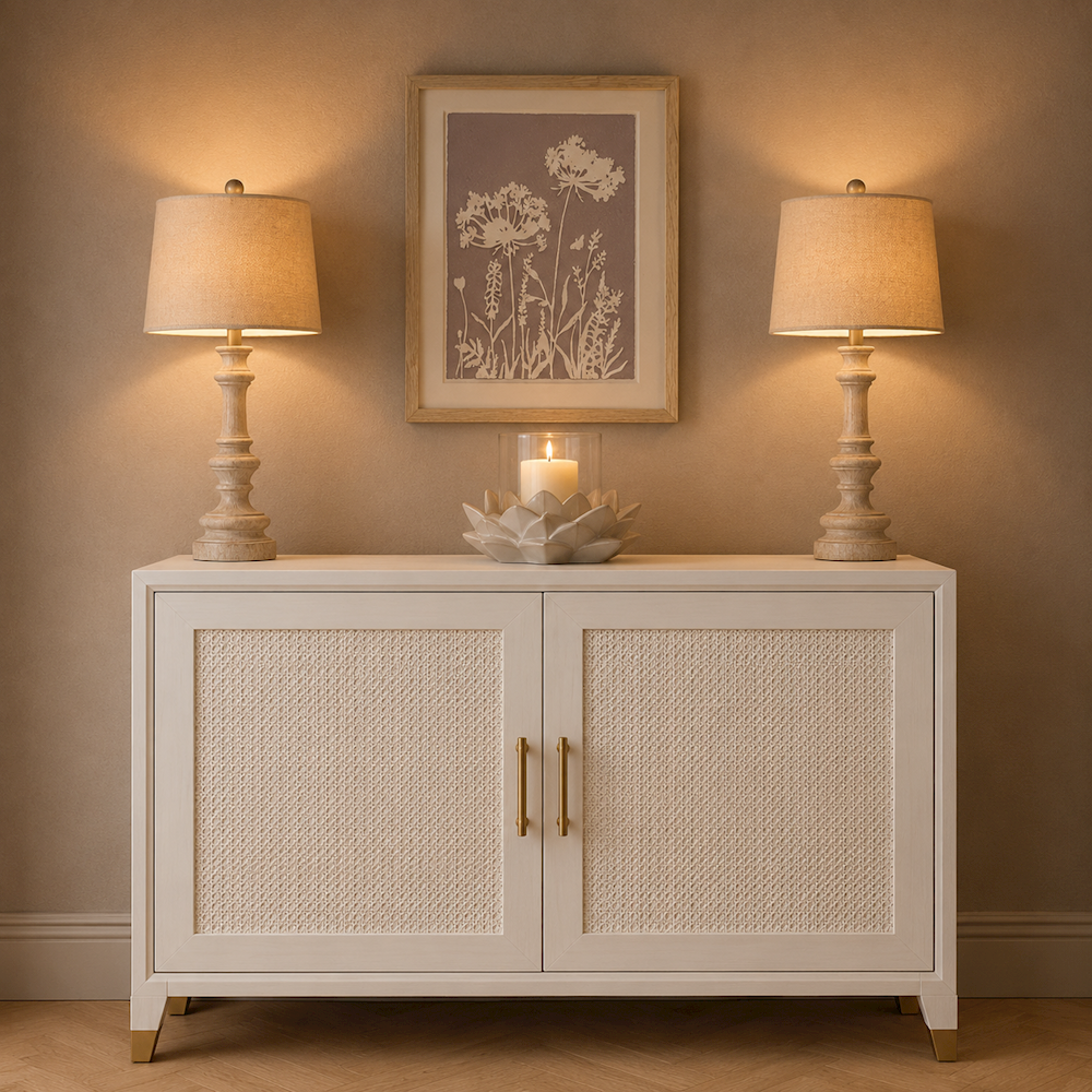 Lelia 2 Door Ivory Sideboard