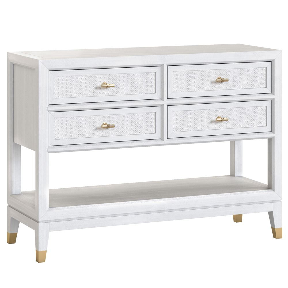 Lelia 4 Drawer Ivory Sideboard with Shelf