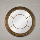 Switch Antique Brass Round Metal Wall Mirror – 93 cm 2 image