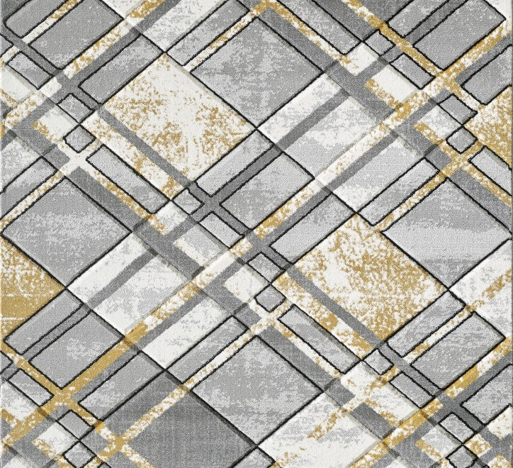 Accra Rug - Grey Gold