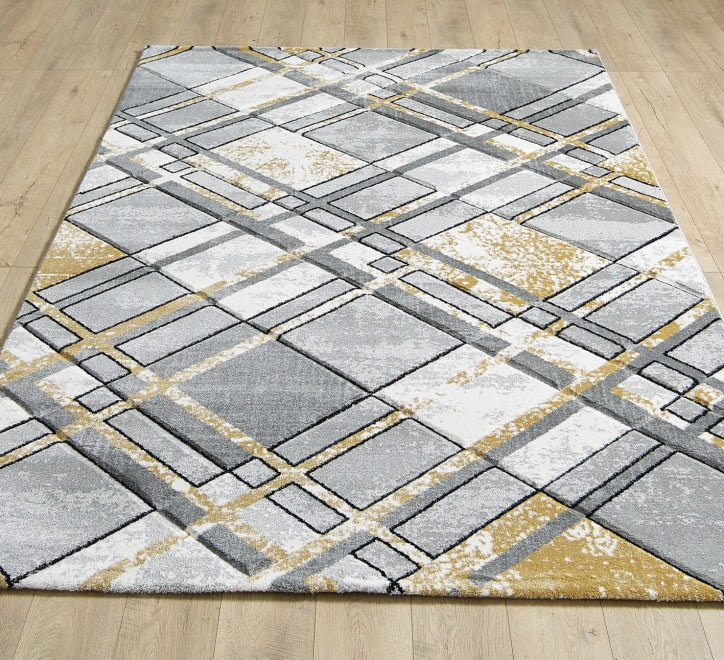 Accra Rug - Grey Gold