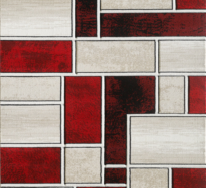 Lagos Rug - Cream Red