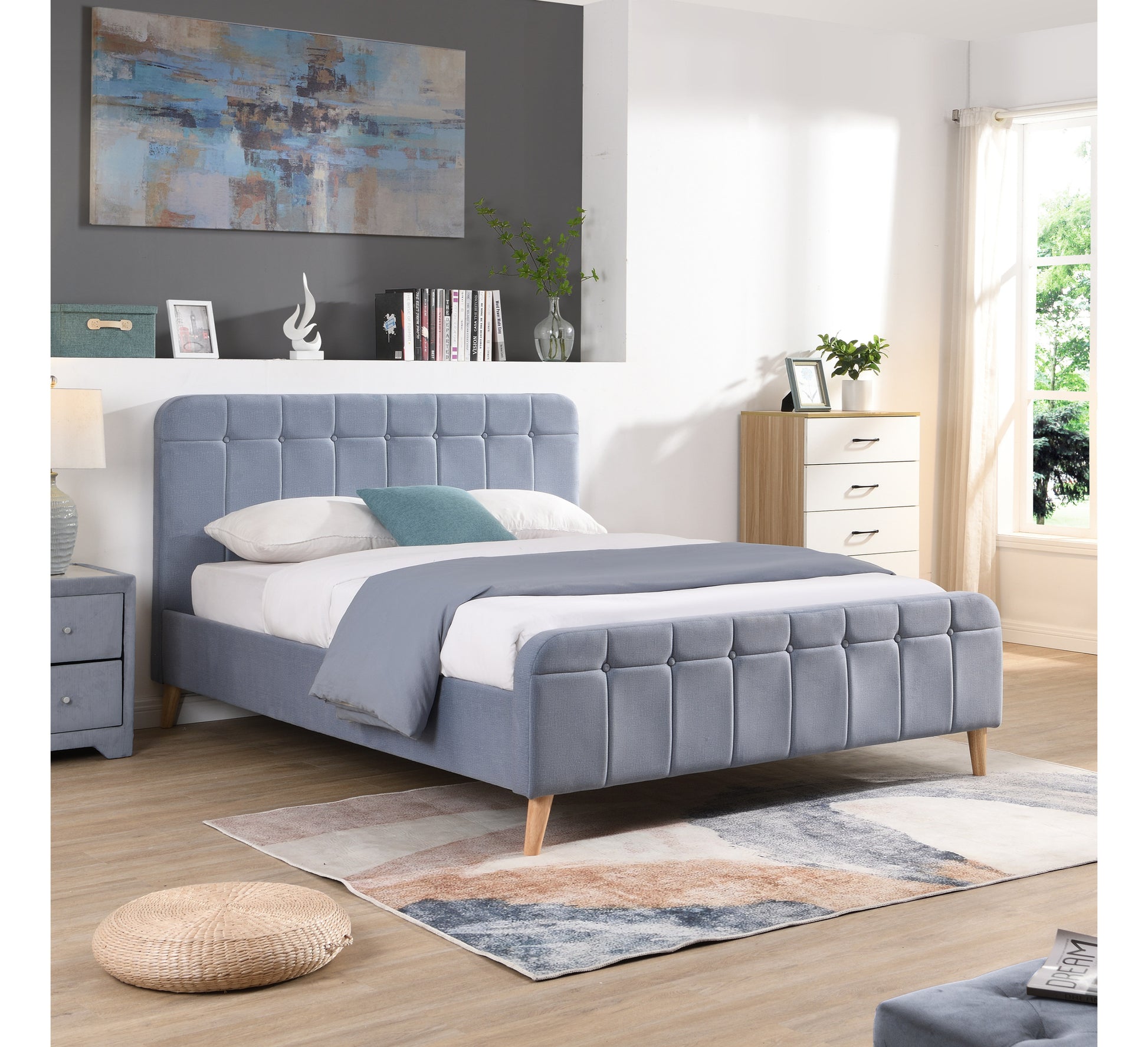 Ashley Blue Bedstead 5ft