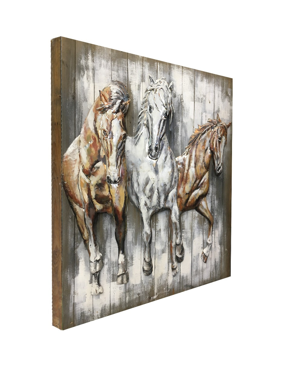 S18B68 - 80X80 CM Metal Wall art