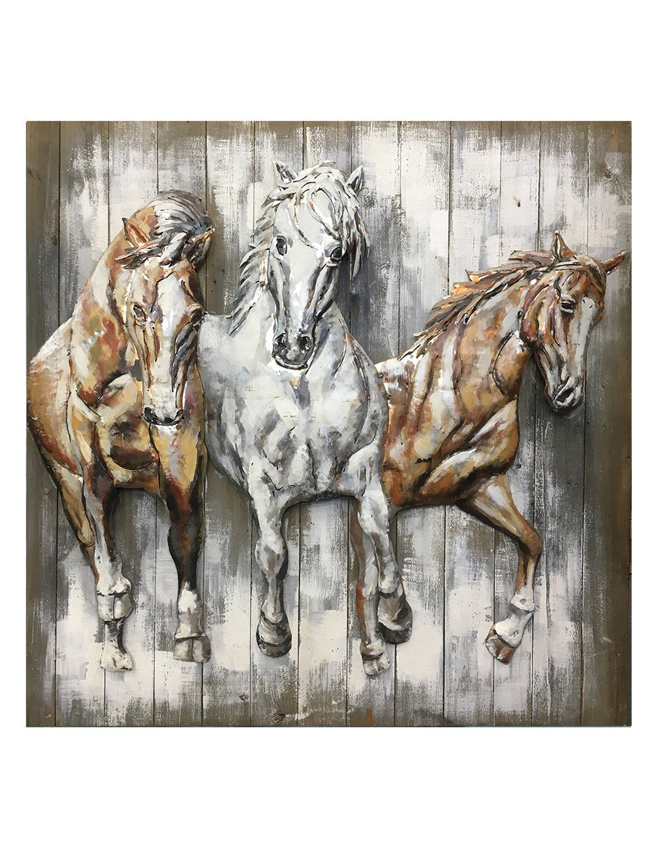 S18B68 - 80X80 CM Metal Wall art
