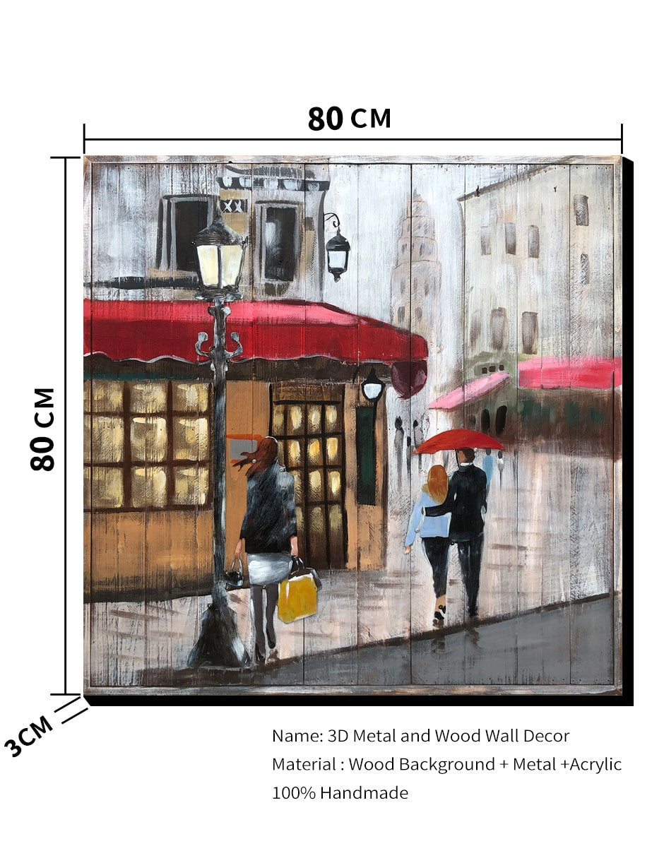 ZH6068- 80X80 CM Metal Wall Art