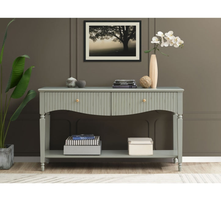 Ritz Large Console - Olive Green