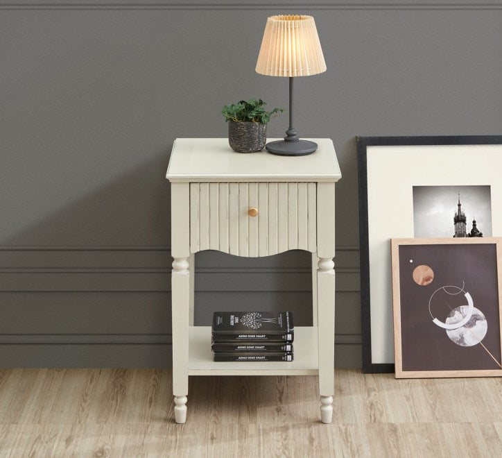 Ritz Lamp Table - Cream