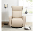 Switch Monli cream leather reclining chair 2 image