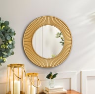 GD005 Round Gold Mirror