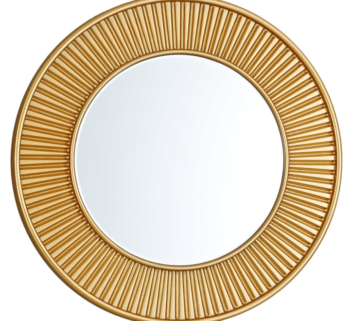 GD005 Round Gold Mirror