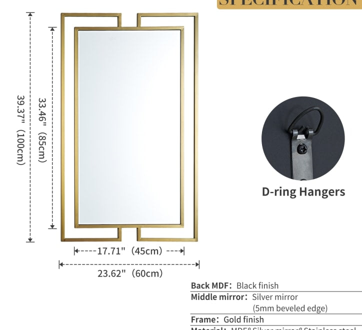 GD007 Gold Mirror