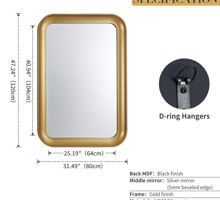 GD016  Gold Mirror