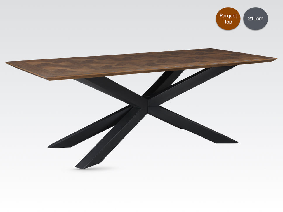 Nevada 2.1 Dining Table - parquet Top