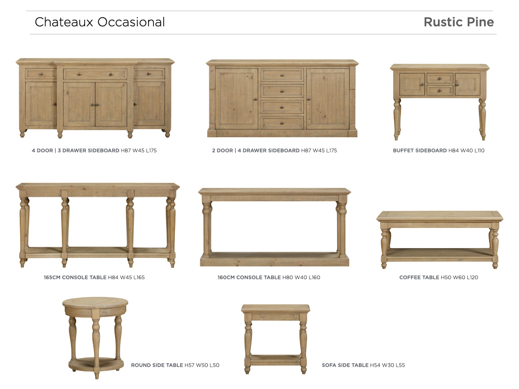 Chateau Rustic Console Table