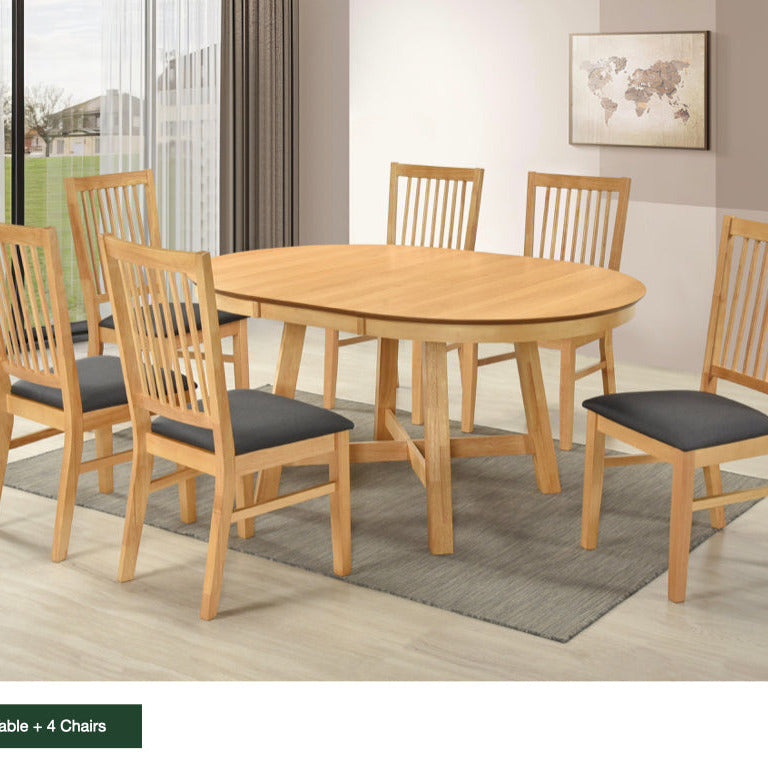 Rosville Extending Dining set - Light Oak