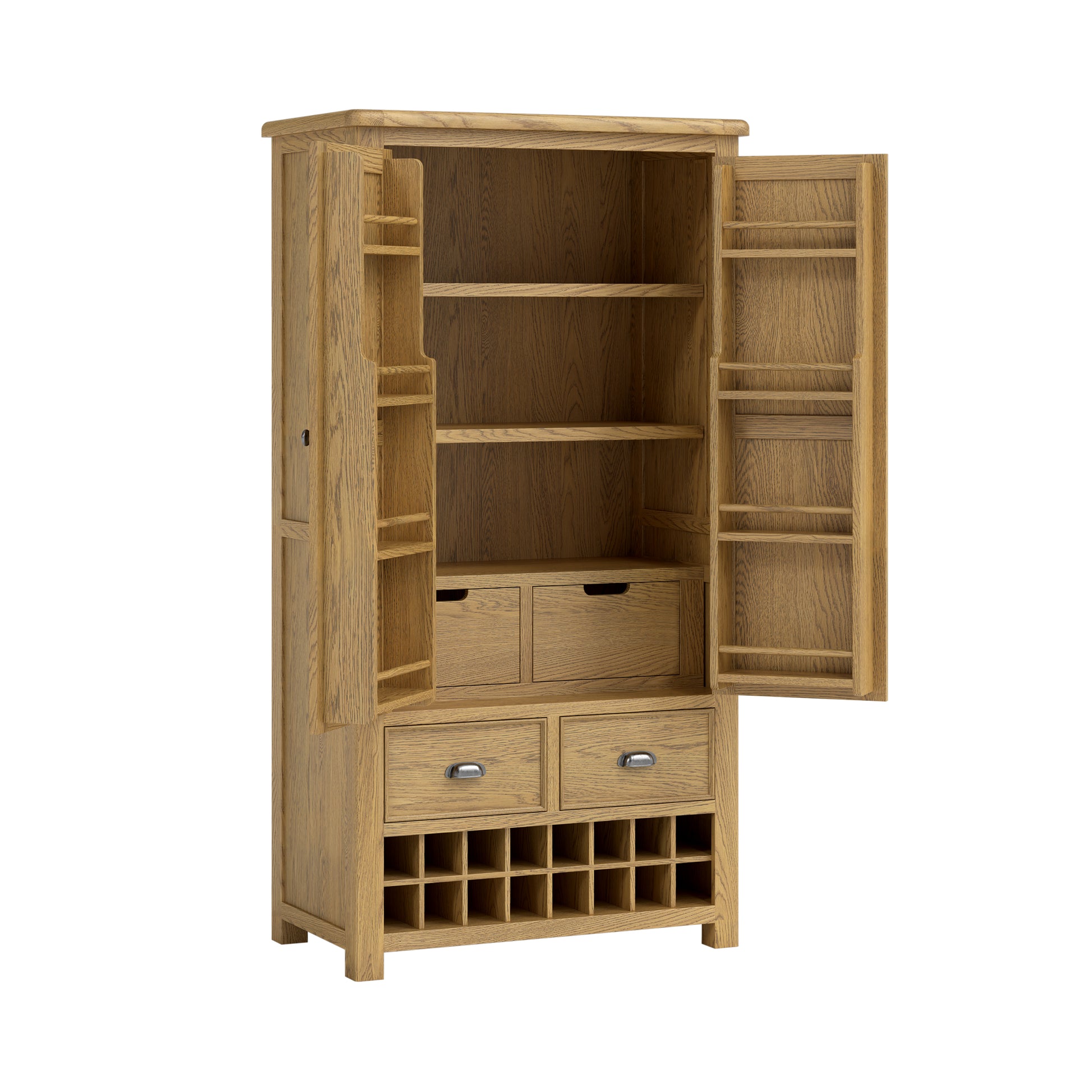 Dorchester Oak double larder unit