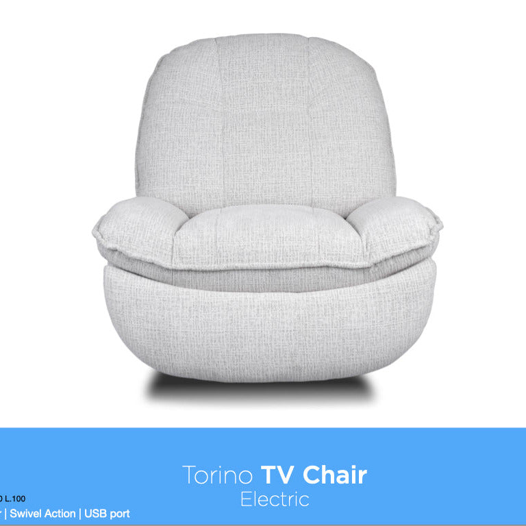 Torino Electric Reclining Swivel TV chair