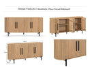 Switch Stockholm 4 door Curved Sideboard 2 image