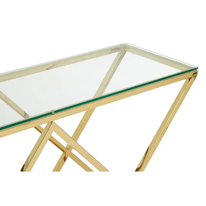 Allure Gold Console Table