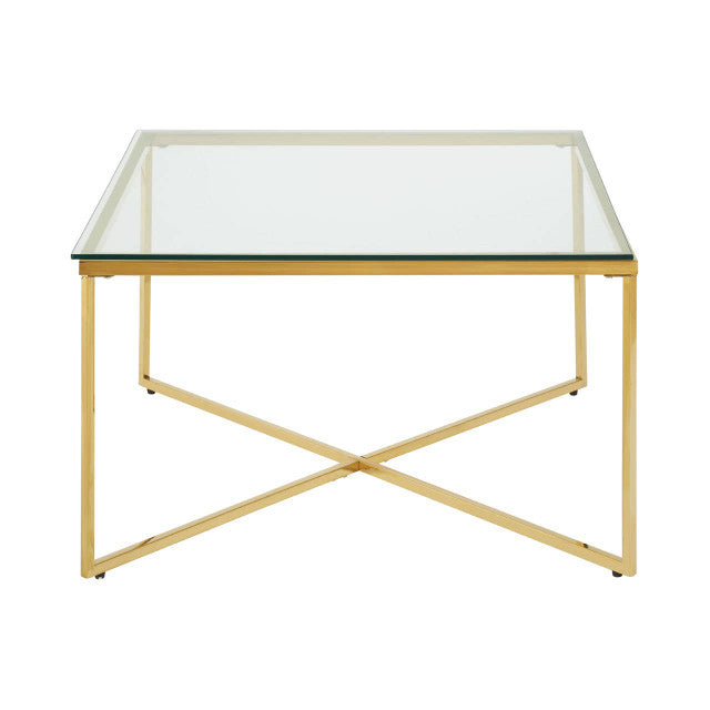 Allure Gold Finish Coffee Table