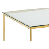 Allure Gold Finish Coffee Table
