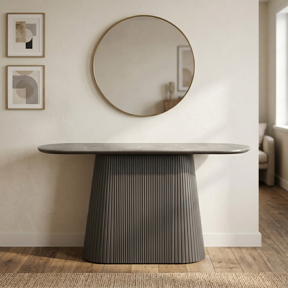 Barletta Console table in SIntered stone 140 cm by House of Murphy