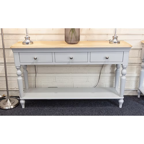 Brighton 3 drawer console table