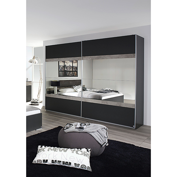 Penzberg Slide Robe In Grey 1.8m