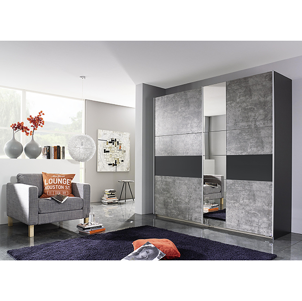 Korbach Slide Robe In Grey 2.18m