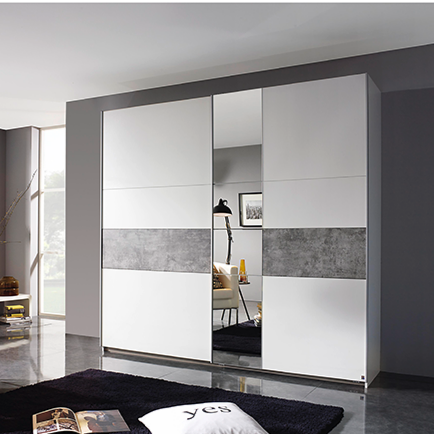 Korbach Slide Robe In White 2.18m