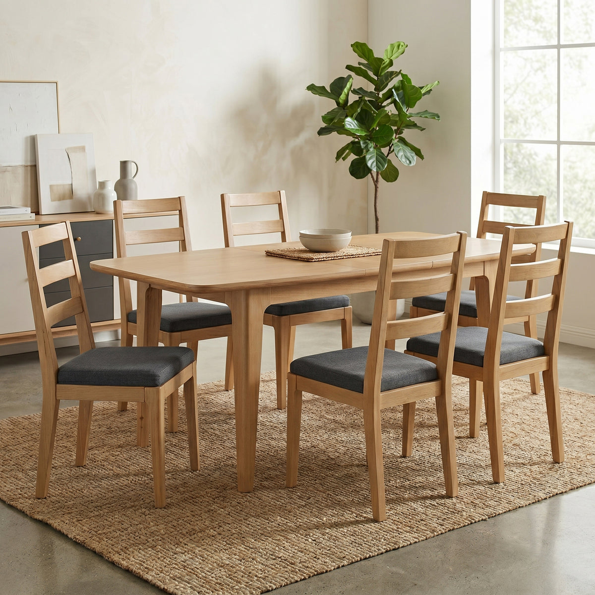 Cotswold 160cm Extending Dining Set with 6 Chairs